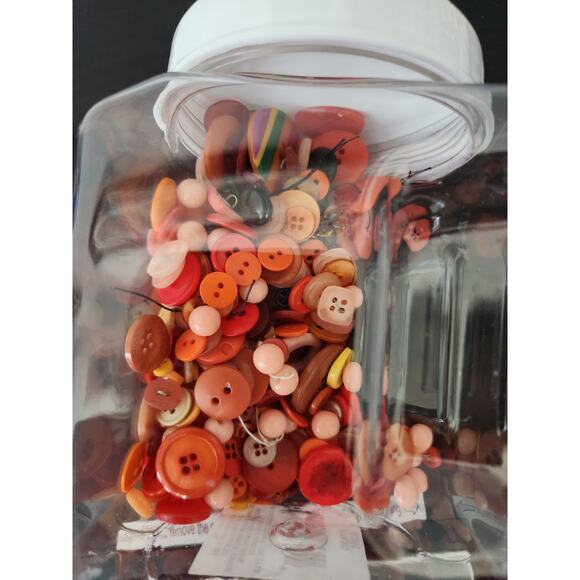 Orange Buttons Various shapes/sizes, new, vintage - Picture 5 of 5